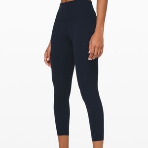 Navy Wunder Under HR Tight 25" *Lux